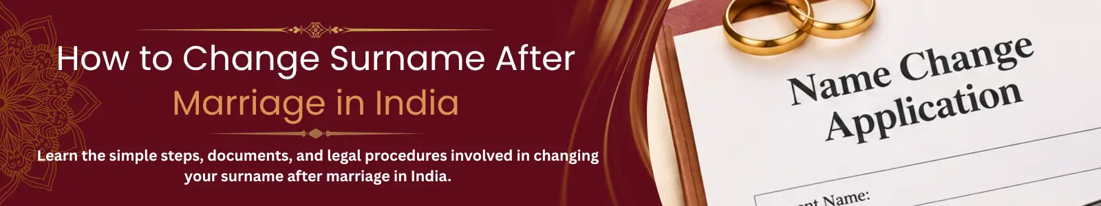 How to Change Surname After Marriage in India